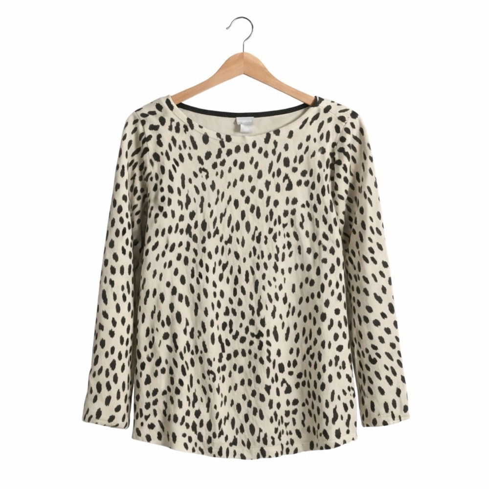Chico’s Animal Print Pullover Sweater